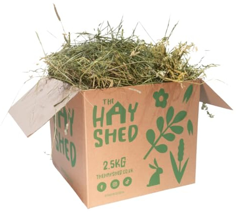 The Hay Shed Premium Oat & Timothy Hay Box Blend – Natural Edible Foraging Food - Long Stem Eating Grass for Small Pets – Rabbits, Guinea Pigs, Chinchillas - Barn Dried, Dust Free, High Fibre