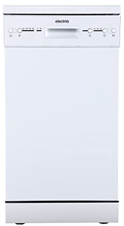 electriQ Freestanding Slimline Dishwasher - White