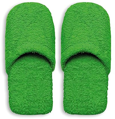 Excelsa Bagno Caldo Pantofole Da Uomo, Spugna, Verde, 30x12x5 cm