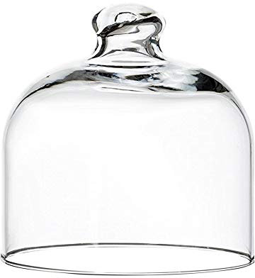 SWEET HOME Campana Cloche in vetro trasparente per dolci cod.CC00521LU cm 11,5h diam.11 by Varotto & Co.