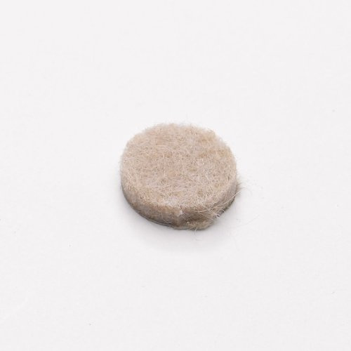 Merriway BH07069 (100 Pcs) Felt Furniture Door Buffer Pads Self Adhesive Heavy Duty Beige Diameter 10 mm (3/8 Inch) - Pack of 100 Pieces