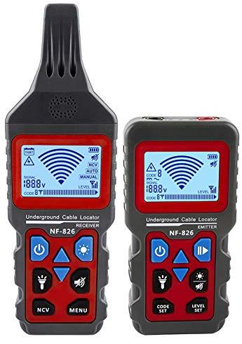 NF-826 Unterirdischer Kabelortung-Pipeline-Detektor Professioneller Wire Tracker Kabelleitung Fehler erkennen Empfindlichkeit einstellbar