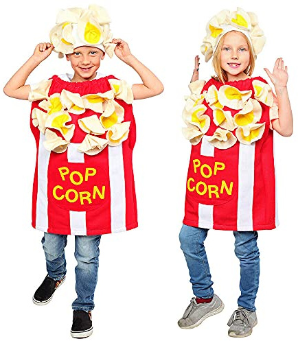 Dress Up America Déguisement Pop-Corn Unisexe Pour Enfants - Déguisement Amusant Pour Garçons Et Filles