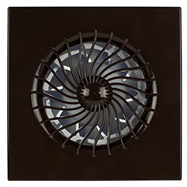 VONLIS® Badlüfter Ventilator Wandventilator WC Zuluft Abluft Be- Entlüftung Ø 100 mm braun