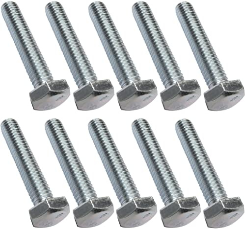 AERZETIX - C47305 - Satz von 10 stück - bolzen schrauben sechskantschrauben M6x30 - mit sechskantkopf - Ø6x30mm - DIN 933 - klasse 8.8 - aus verzinktem stahl - heimwerken - montagewerkzeug eisenwaren