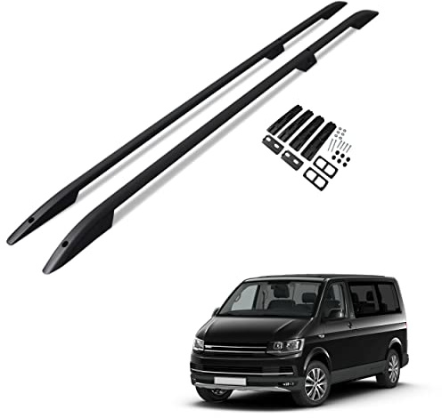CHROMEMASTER | Dachreling Dachträger | Kompatibel mit Volkswagen T6 2015- Short; Zur Befestigung der Dachgepäckträger, Dachboxen oder Dachfahrradträger | Robuste Konstruktion aus Aluminium