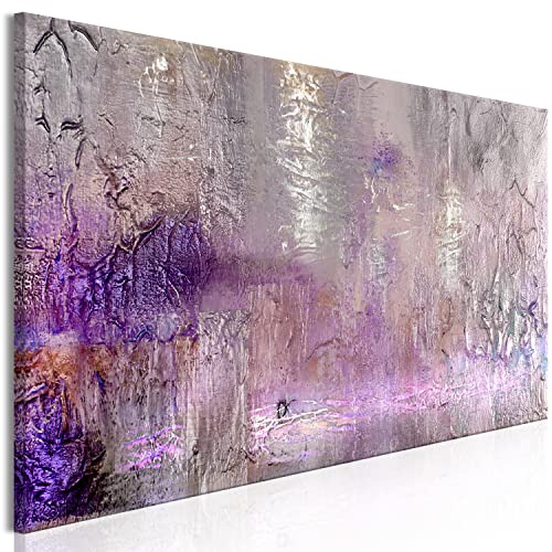 murando - Wandbilder XXL Abstrakt 150x50 cm 1 tlg - Wand Deko Vlies Leinwand Bilder Groß Wanddeko Wohnzimmer Schlafzimmer Kunstdrucke Panoramabild Bunte Farben Textur wie gemalt blau