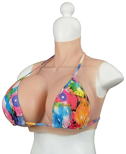 ZWSM Silikonbrüste, gefälschte künstliche Riesenbrüste, H-Cup-Brustpanzer für Mastektomie, Crossdresser, Transvestit, Sissy, Drag, Cosplay,Color 2,Silicone Filler