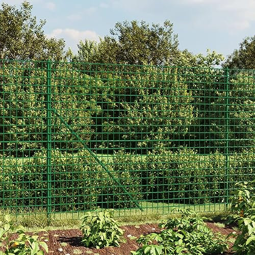 CIADAZ Maschendrahtzaun Grün 2,2x25 m Verzinkter Stahl, Volierendraht, Wühlmausgitter, Kaninchenzaun, Drahtzaun, Drahtgeflecht, Kaninchendraht, Geflügelzaun - 154079