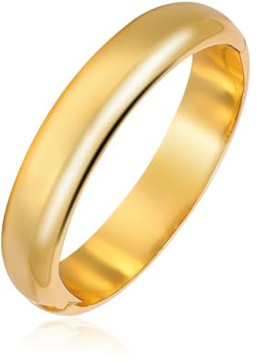 Eigso 13MM didelis paauksuotas stambus apyrankė apyrankė Bangle moterims vyrams madinga storio lanko formos atviros rankogalių apyrankės apyrankės moteriai vyras
