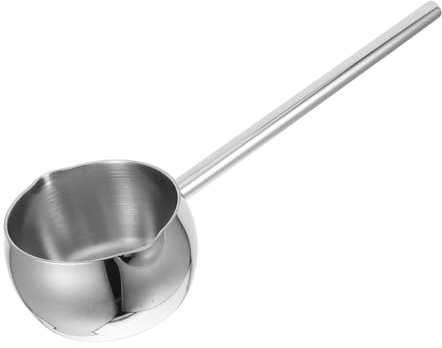 HEMOTON Petit Pot à Sauce Avec Bec Verseur Manche Marmite Pour Huile Et Sauce Pot à Beurre Multifonction