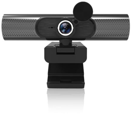 Cuifati 2K USB -Webcam mit Mikrofon und Lautsprecher, Automatischer Fokussierung der Streaming -Kamera 30fps, Computerkamera, für Desktop -Laptop -Video -Chat -Reduktionsstecker