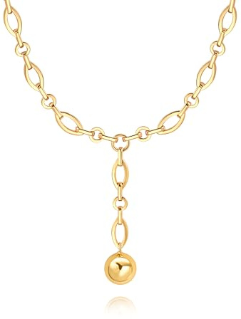 Aobei Pearl Evil Eye/Love Heart/Shell/Baroque Pearl/Sun Pendant Necklace for Women Handmade 18K Gold Neck Jewelry