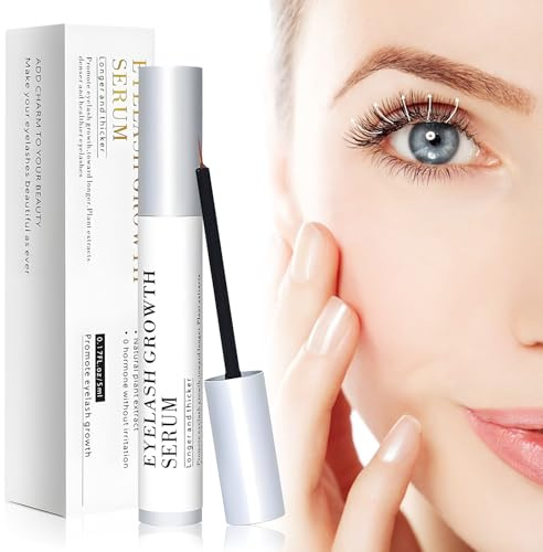 Siero per la crescita delle ciglia,siero per ciglia con effetto duraturo, siero per ciglia, per una crescita più lunga,più forte, 5ml
