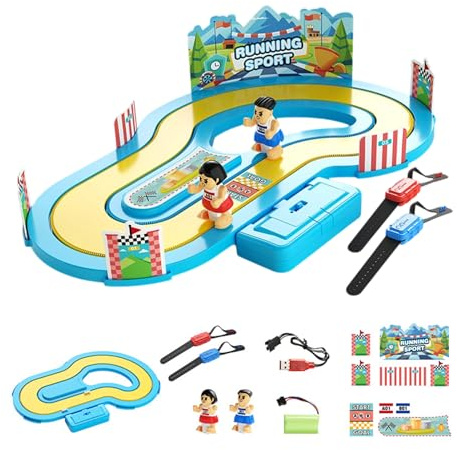 Jeu de Course sans Fil - 21,5 Pouces - Jeu Familial interactif - Système de détection de Mouvement - Composants électroniques ABS avec contrôle du Poignet - pour Les Jeux d', Les fêtes