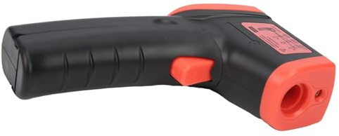 YDuupxe Termometro Senza Contatto HW600, Pistola Termica Digitale a Infrarossi con Puntatore per Cottura, Climatizzazione, Ingegneria Elettrica, Display LCD Retroilluminato (rosso)