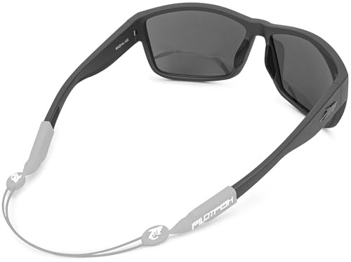 Pilotfish Verstellbares Brillenband in zwei Größen für Männer und Frauen | Sonnenbrillenband aus Silikon | Brillenkette verstellbar für sicheren und komfortablen Halt