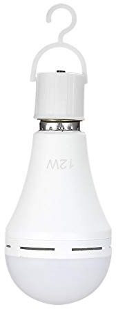 Ampoule LED Rechargeable, Lampe de Secours équivalente à 12 W 60 W, Lampe Suspendue D'extérieur Lumineuse, pour Panne de Courant, Camping, Fêtes de Jardin, E26/E27, AC100~240 V