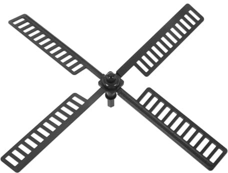 CLISPEED Plastic Windmill Blades Replacement Part for Garden Yard Outdoor 20.5x20.5 Cm Waterproof Resin Windmill Leaf