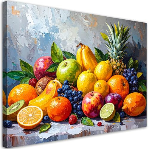 Feeby - Impression sur Toile - Tableau Decoration Murale - Fruits exotiques Nature morte - 30x20 1partie - Salon Peinture Tableaux - Moderne Reproductions Tableaux - Décoration Chambre