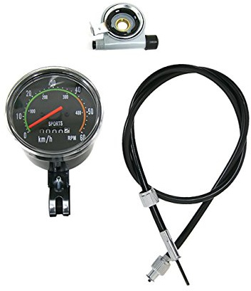 sthus Resettable Speedometer & Odometer w/Mounting Hardware,for 24”-27.5” Bicycle 80cc Motorized Bicycle Motor