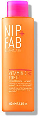 Nip + Fab Vitamin C Fix Tonic Extreme | Ansiktsvatten Med Vitamin C | Panthenol | Mjölksyra | Antioxidativ Ansiktsvatten | Hudljusning Och Tonisering | 100 Ml