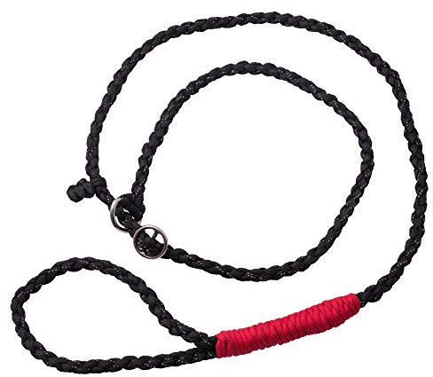 Golden Pets Paracord Retrieverleine I Zugstopp I 1,7m I reflektierend, extrem leicht & robust I integrierter Halsung I geflochtene hochwertige Trainingsleine I + Gratis E-Book