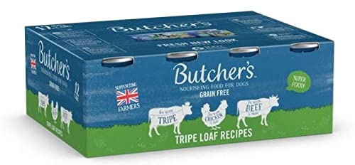 Butcher's Tripe Loaf Recipes Dog Food Tins, 24 x 400g