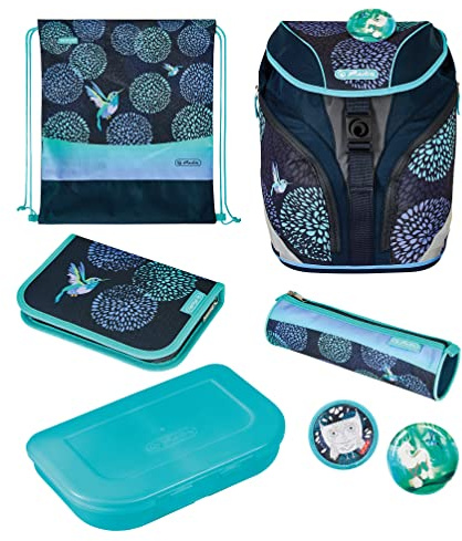 herlitz 50037582 Grundschulrucksack SoftLight Plus, Bloomy Birds, 1 Stück