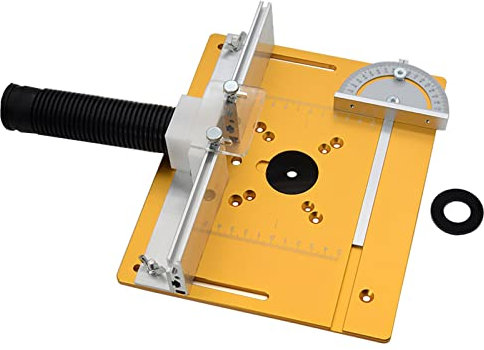 Piastra Fresatrice da Banco con Regolazione Altezza&Ring Power Tool Accessories Fresatrice in Legno Massiccio, Macchina per la Lavorazione Del Legno, Macchina per La Rifinitura Flip Board, Macchina pe