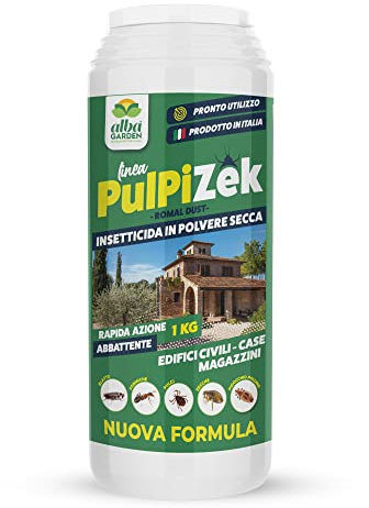 Albagarden - Insetticida per Disinfestazione Ambienti - Rapida Azione Contro Scarafaggi Formiche Zecche Pulci Pidocchi Cimici - Polvere x 1 kg (Ambienti Civili)