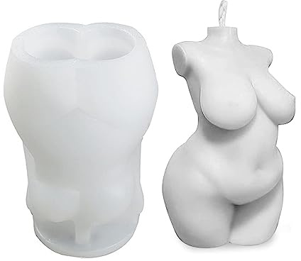 3D-Formen für Körperkerzen, Silikonformen für Kerzenherstellung, Wachs-Formen, weiblicher Mensch, Gipsform, Epoxidharz, für selbstgemachtes Gießen, Seife, Basteln | Weibliche Form Wachsform für Harz, Seife und Gips, wiederverwendbare Silikonform für hausgemachte Bastelprojekte