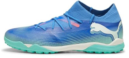 PUMA Unisex Adults Future 7 Match TT Soccer Shoe, BLUEMAZING-PUMA White-Electric Peppermint, 44 EU