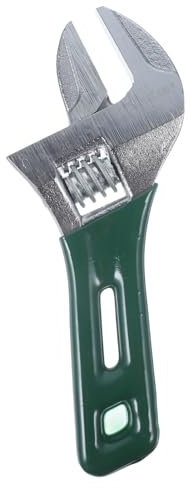 Angoily Llave Inglesa Ajustable De Acero Mango Corto y Boca Ancha Llave Pequeña Para Fontanería y Drenaje Color Azul o Verde