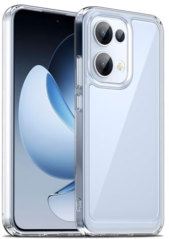 Liisooka Transparentt Skal för OPPO Reno 13 5G, Militärgrads Fallskydd, Gulförhindrande Skyddshölje med Hård PC-baksida, Ultratunt Chocksäkert Skal Mot Repor