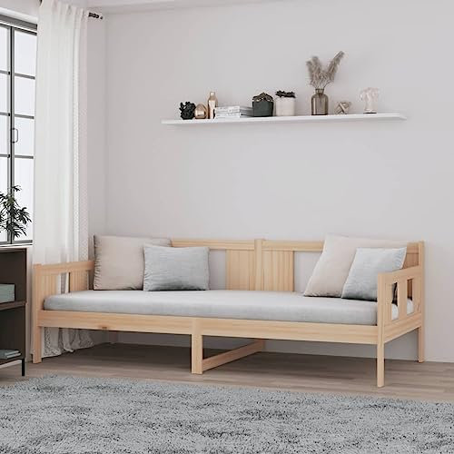 LAPOOH Tagesbett Massivholz Kiefer 80x200 cm, Schlafsofa, Daybed, Bettsofa, Sofa Bed, Sofabett, Schlafcouch, Jugendbett, Bettgestell, Bettcouch - 820272