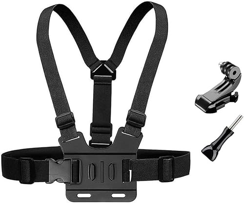 YHTSPORT Arnés de Pecho Soporte de Pecho, Fijación de Pecho para Cámara de Acción, Arnés de Pecho Ajustable, Correa de Pecho para dji Osmo Action 6, Osmo Action 5 Pro, Osmo Action 4/3/2