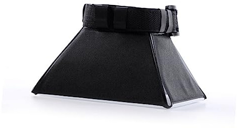 2 Stück Universelle Blitzdiffusor Softbox für DSLR Blitzgeräte, Tragbar | Weiche Gleichmäßige Ausleuchtung, Faltbar für Einfache Aufbewahrung, Kunststoff, Schwarz