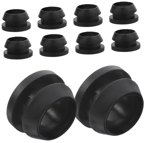 Arandela de Junta de Plomería 16mm para Válvula Bypass, Negro, 50 Pcs | Tpe Silicona, Sellado Hermético y Alta Estabilidad, Sacabocados Riego para Horticultura