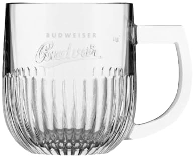 Budweiser Budvar 500ml Tankard Pint – Official Branded Beer Mug – Classic Czech Lager Glassware