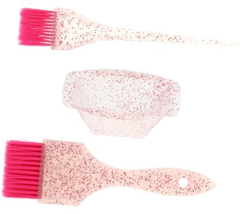 HINTRMENT Juego de Cuencos para Teñir el Cabello Pinceles de Cerdas Suaves y Mango Antideslizante, Kit Profesional para Salón y Uso en Casa, Accesorio para Mezcla y Aplicación de Tinte,
