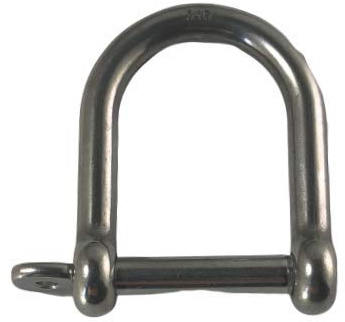 Stainless Steel 316 Wide D Shackle