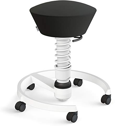 aeris Swopper – Ergonomischer Hocker – Bürohocker höhenverstellbar – Vielseitiger Schreibtischstuhl für einen gesunden Rücken – Bürostuhl mit Rollen, Feder Standard