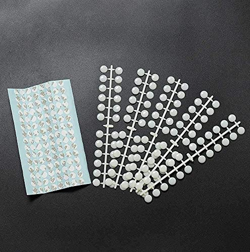 ANCLLO 240 Stück ovale Kunstnägel Nail Art Praxis Tips Nagellack Farbkarte Nail Swatches falsche Nägel für Nail Art DIY Salon Verwendung – natürlich