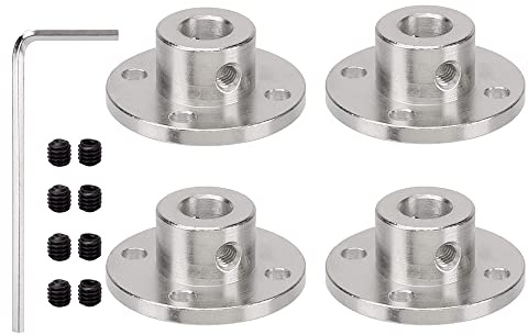 CENPEK 4 Pz 8mm Flangia Giunto Connettore Rigido Guida Modello Accoppiatore Accessori Albero Asse Raccordi per DIY RC Modello Motori