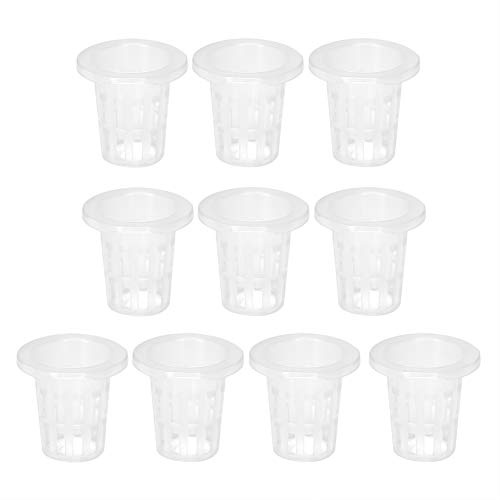 Cestino per secchi per coltura idroponica in vaso per piante da 10 pezzi, vasi netti economici leggeri con tazze per vasi in rete di plastica per piantare balconi da giardino