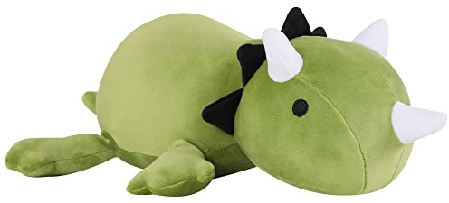 SQEQE Weighted Dinosaur Plush, Weighted Dinosaur Stuffed Animal, Dino Plushies Dino Pillow Toy Gift for Kids Adults 9.8 Inch, 0.8 Lbs