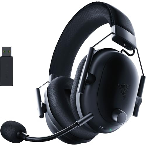 Razer BlackShark V2 Pro Wireless Gaming Headset: Super Wideband Mic - Pro Tuned FPS Profiles - 50mm Drivers - Plush Noise Isolating Earcups - 70 Hr Battery - Bluetooth - for PC, PS5, Switch 2 - Black