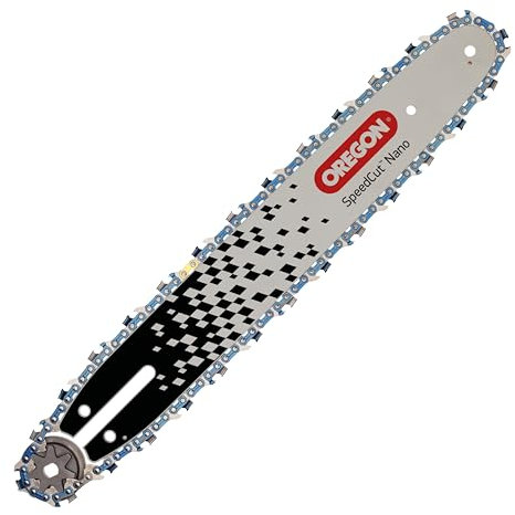 Oregon SpeedCut Nano Chainsaw Upgrade Kit, 59 Drive Link Chainsaw Chain & 14” (35cm) Chainsaw Bar, .325” Low Profile Pitch, 1.1mm Gauge, for Battery Powered & Lightweight Petrol Chainsaws, fits Stihl