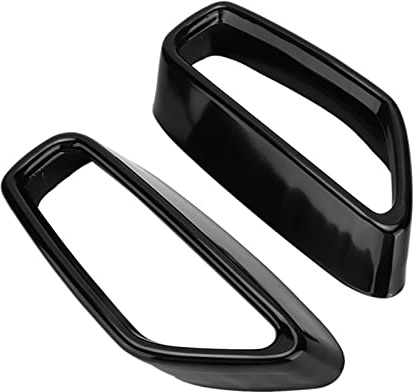 G30 Auspuffblende Schwarz, Auspuffspitzen G30 | 2-Teilige Auspuffendrohr-Spitzenabdeckung Schwarz Glänzend Ersatz für 5er G30 G38 2018–2021